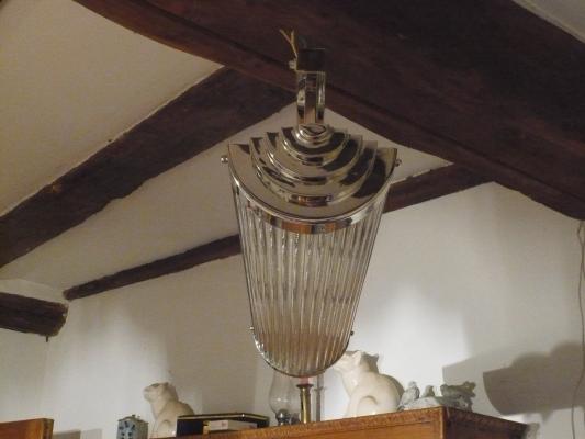 lustre à tiges de verre - vue secondaire